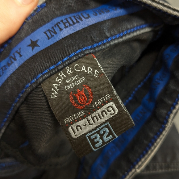 InThing Mens Custom Dark Wash Skinny Jeans Size 32 - Picture 7 of 15